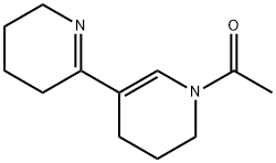 1'-アセチル-1',3,4,4',5,5',6,6'-オクタヒドロ-2,3'-ビピリジン 化学構造式