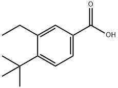 Benzoic acid, 4-(1,1-dimethylethyl)-3-ethyl- (9CI) 结构式