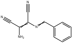 2-Amino-3-[(phenylmethylene)amino]-2-butenedinitrile Struktur