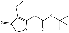 2-Furanaceticacid,3-ethyl-4,5-dihydro-4-oxo-,1,1-dimethylethylester(9CI) 结构式