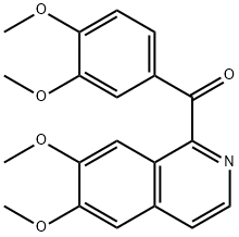 (6,7-dimethoxy-1-isoquinolyl) (3,4-dimethoxyphenyl) ketone Struktur