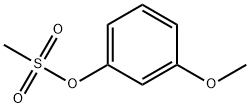 3-Methoxyphenyl methanesulfonate Struktur