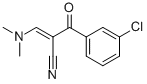 (E)-2-(3-CHLOROBENZOYL)-3-(DIMETHYLAMINO)ACRYLONITRILE Struktur