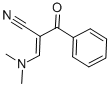 2-[(ジメチルアミノ)メチレン]-3-オキソ-3-フェニルプロパンニトリル 化学構造式