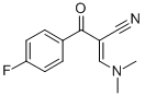 2-(4-FLUOROBENZOYL)-3-(DIMETHYLAMINO) ACRYLONITRILE 结构式