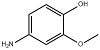 4-アミノ-2-メトキシフェノール 化学構造式