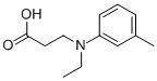 B-ALANINE, N-ETHYL-N-(3-METHYLPHENYL)- Structure