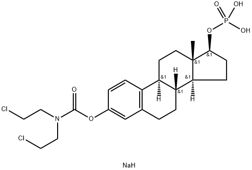 りん酸エストラムスチン二ナトリウム 化学構造式