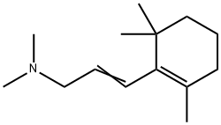 N,N-Dimethyl-3-(2,6,6-trimethyl-1-cyclohexen-1-yl)-2-propen-1-amine 结构式