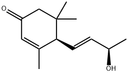 (6R,7E,9R)-9-Hydroxy-4,7-megastigmadien-3-one Struktur