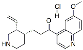 (3R-cis)-1-(6-methoxy-4-quinolyl)-3-(3-vinyl-4-piperidyl)propan-1-one monohydrochloride Structure
