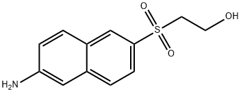 6-beta-羟乙基砜基-2-萘胺, 52218-35-6, 结构式