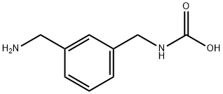 [[3-(aminomethyl)phenyl]methyl]carbamic acid Struktur