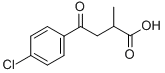 3-(P-クロロベンゾイル)-2-メチルプロピオン酸 化学構造式