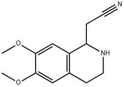 (6,7-DIMETHOXY-1,2,3,4-TETRAHYDRO-ISOQUINOLIN-1-YL)-ACETONITRILE Struktur
