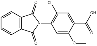 5-氯-4-(1,3-二氢-1,3-二氧-2H-异吲哚-2-基)-2-甲氧基苯甲酸,52245-01-9,结构式