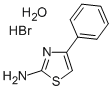 2-アミノ-4-フェニルチアゾール臭化水素酸塩一水和物 化学構造式