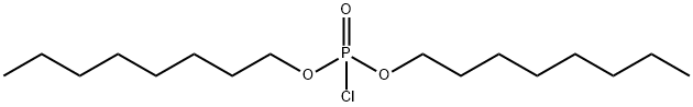 クロロホスホン酸ジオクチル 化学構造式