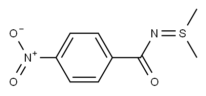 N-(4-Nitrobenzoyl)-S,S-dimethylsulfilimine Struktur