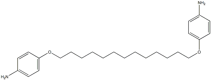 4,4'-(1,13-Tridecanediyl)dioxydianiline Struktur