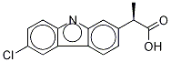 (S)-α-Methyl-6-chloro-9H-carbazole-2-acetic acid 结构式