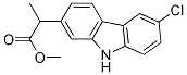 9H-Carbazole-2-acetic acid, 6-chloro-a-Methyl-, Methyl ester 化学構造式
