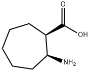 Cycloheptanecarboxylic acid, 2-amino-, (1R,2S)- (9CI) Structure
