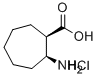 (1R,2S)-(-)-2-AMINOCYCLOHEPTANECARBOXYLIC ACID HYDROCHLORIDE Structure