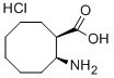 (1R,2S)-2-AMINO-CYCLOOCTANECARBOXYLIC ACID HYDROCHLORIDE Structure