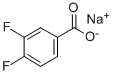 3,4-二氟苯甲酸钠 结构式