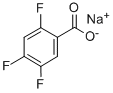 2,4,5-三氟苯甲酸钠, 522651-48-5, 结构式
