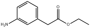 (3-アミノフェニル)酢酸エチル 化学構造式