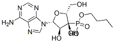 3'-(1-butylphosphoryl)adenosine 化学構造式