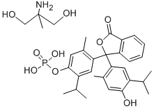 百里酚酞单磷酸 2-氨基-2-甲基-1,3-丙二醇盐,52279-66-0,结构式