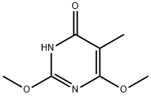 4(1H)-Pyrimidinone, 2,6-dimethoxy-5-methyl- (9CI) 结构式