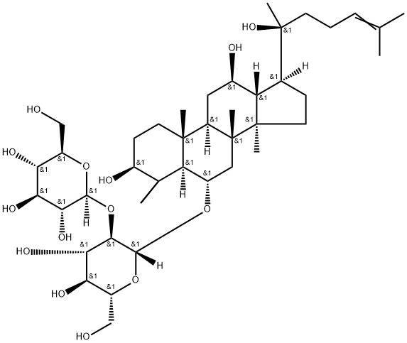 人参皂苷 Rf,52286-58-5,结构式