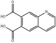 6,7-キノリンジカルボン酸 化学構造式