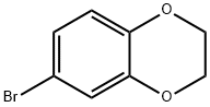 6-ブロモ-1,4-ベンゾジオキサン 化学構造式