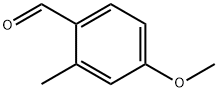 4‐メトキシ‐2‐メチルベンズアルデヒド 化学構造式