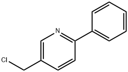 5-(クロロメチル)-2-フェニルピリジン 化学構造式