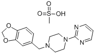 ピリベジル·メタンスルホン酸 化学構造式