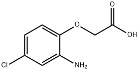 2-(2-amino-4-chlorophenoxy)acetic acid 化学構造式
