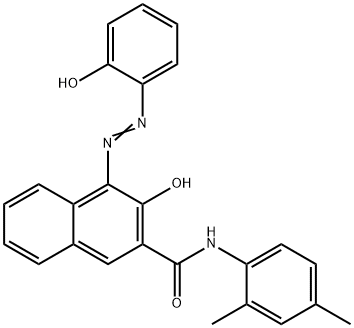 2-[2-HYDROXY-3-(2,4-XYLYLCARBAMOYL)-1-NAPHTHYLAZO]PHENOL Struktur