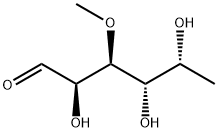 3-O-Methyl-6-deoxy-D-galactose Struktur
