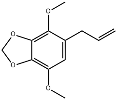 4,7-ジメトキシ-5-(2-プロペニル)-1,3-ベンゾジオキソール 化学構造式