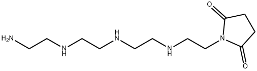 1-[2-[[2-[[2-[(2-アミノエチル)アミノ]エチル]アミノ]エチル]アミノ]エチル]-2,5-ピロリジンジオン 化学構造式