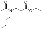 N-アセチル-N-ブチル-β-アラニンエチル 化学構造式