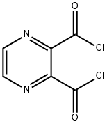吡嗪-2,3-二甲酰氯, 52304-61-7, 结构式