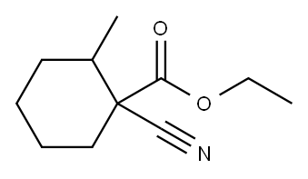 Ethyl-1-cyano-2-methylcyclohexanecarboxylate Struktur