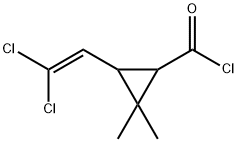 3-(2,2-Dichlorovinyl)-2,2-dimethylcyclopropanecarbonyl chloride Struktur